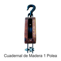 Cuadernal de madera 1 polea